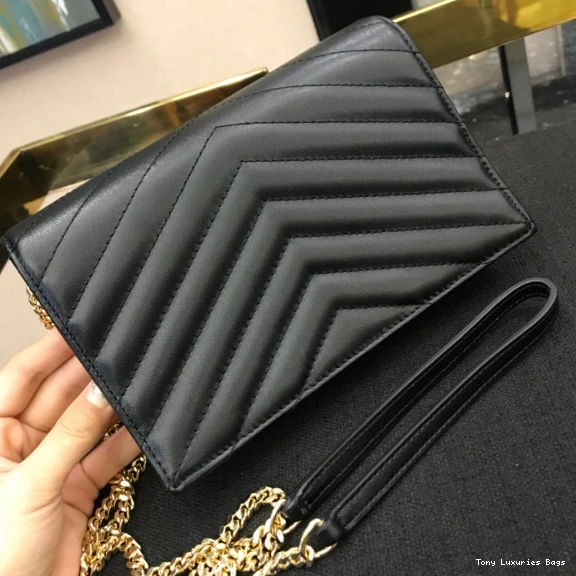 Tony Luxuries CASSANDRE CHAIN WALLET MATELASSÉ YSL 0802